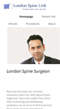 Mobile Screenshot of londonspinesurgeon.com